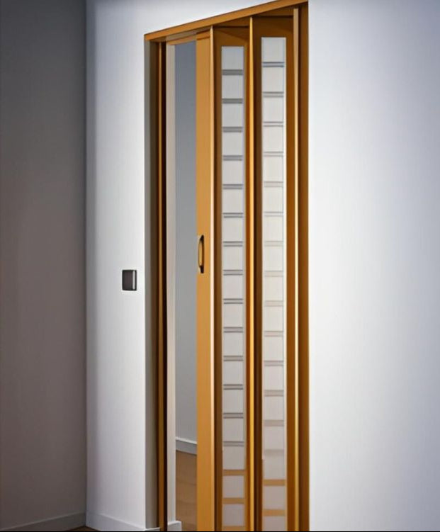 Marley New Generation vouwdeur glas in beuken - 86x205 cm
