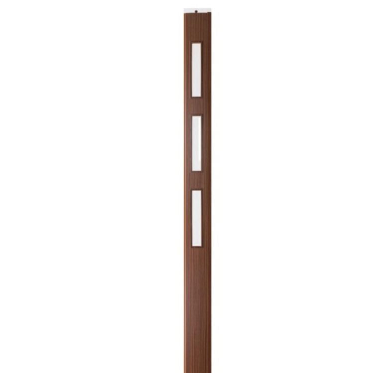 Fortesrl Luciana vouwdeur glas lamel in verschillende kleuren 15.5 x 214 cm